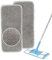 Reusable Mop Pads for Flash Speedmop Heavy Duty Microfibre Wet Dry Cleaning Mop Pad Machine Washable Up to 100x (Grey-2 Pack)