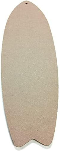 SJT ENTERPRISES, INC. 48 Long MDF Wood Craft Surfboard Sign - 1 Piece - 48 x 15 x 1/4 Thick - Perfect Wooden Sign for Crafting, Cut, Paint, Stain it, Polyurethane it (SJT00035)