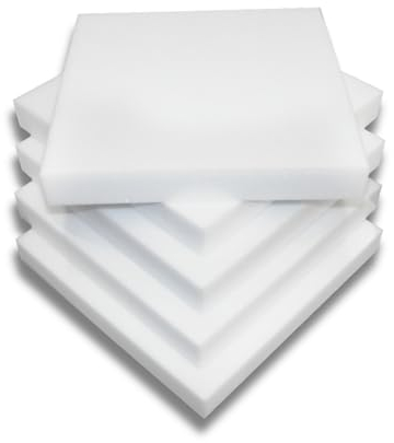 saarschaum Polster Schaumstoff für Sitzkissen • Komfortschaum • Zuschnitt 30 x 30 x 3 cm • RG 35/55