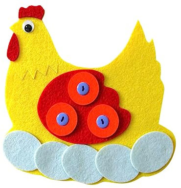 TOYANDONA Babyspielzeug 2 Stück Ostern Hühner Dekoration Partygeschenke Baby Spielzeug Ostern DIY Handwerk Ostern Hühner Handwerk Ostern Hühner Ornamente Säuglingsspielzeug
