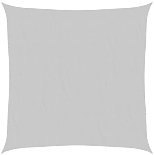 vidaXL Sonnensegel, Sonnenschutz UV Schutz für Balkon Garten Terrasse, Sonnendach Wasserfest, Windschutz Wetterschutz, Hellgrau 4,5x4,5m 100% Polyester Oxford
