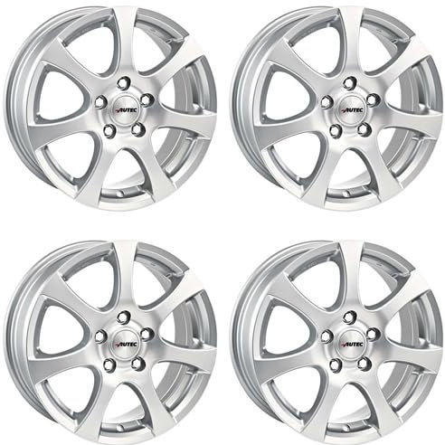 4x Autec llantas ZENIT 5.5x14 ET35 4x98 Brillantsilber