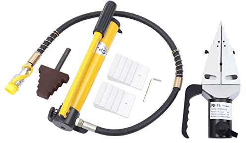 14T Hydraulic Flange Spreader Split, Hydraulic Flange Splitter Expander Stretching Pliers with Manual Hydraulic Pump (14T)