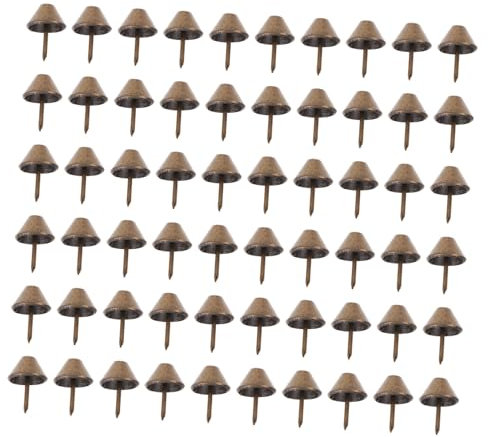 CHILDWEET Tachuelas para Tapicería De Sofás 11x17mm Clavos Decorativos Antiguos De Hierro Superficie Pulida 100 Piezas para Muebles y Decoración del Hogar