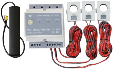 IAMMETER WEM3080T – 250 A 3-Phasen Wi‑Fi Energiezähler | bidirektional | DIN-Hutschiene | Cloud App + Open API | IEC Class 1 & CE/FCC/RoHS