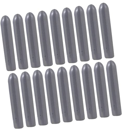 Geschirrspülerkorb Abdeckkappen 100 Stück Pvc Rund Grau | Universelle Reparaturkappen für Korbzinken, Extra und Rutschfest, Schützt Geschirr vor Kratzern