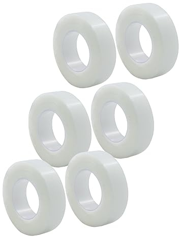 EPIGEIST 6 Rollen Klebeband Weiß Doppelseitiges Klebeband Augenlidklebeband Klebebänder Transparent Atmungsaktiv Augenlid-aufkleber für Augenlid Transparent