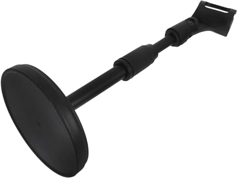 Abaodam Soporte Micrófono Escritorio Ajustable con Base Redonda y Clip para Micrófono Soporte Mesa Flexible para Grabación y Streaming Plástico Resistente y Fácil de Usar