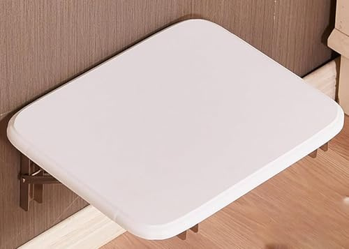 Sedile pieghevole salvaspazio per doccia, sgabello pieghevole da parete per bagno, per anziani, disabili, donne incinte, adulti(White)