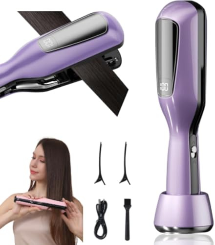 2 En 1 Coupe Fourche Cheveux，peigne fourche cheveux，tondeuse cheveux，Avec Ions Négatifs, élimine Les Pointes Fourchues Et Les Cheveux Abîmés, Rechargeable Par Usb, Idéale Pour La Maison Et Les Voyage