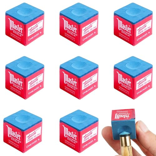 8 Stück Billard Chalk,Billard Zubehör,Billard Kreide Zubehör,Billiard | Pool Queue Würfel,Billard Zubehör Kreide,Billiard Zubehoer,Billardkreide Für Amateure Und Profis