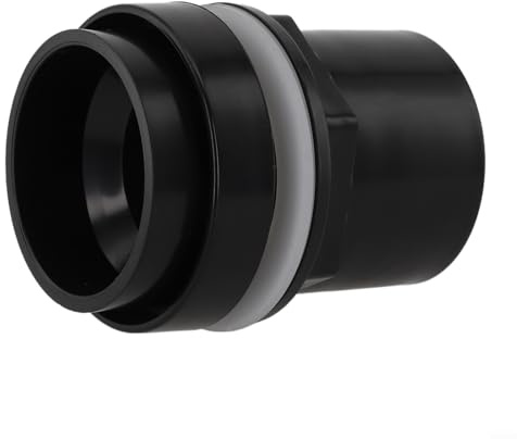 Connettore filettato per serbatoio in PVC saldato con dado e guarnizione per acquari e filtri per laghetti, adatto per tubi filtranti e collegamenti a parete del serbatoio (50 mm)