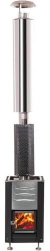 Calentador De Sauna De Leña De Acero Inoxidable 304 Y Kit De Chimenea, Calentador Eléctrico De 9-15 Kw, 90 °c (195 °f) para Saunas Secas/húmedas, SPA, Interior Y Exterior.