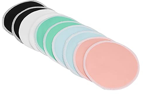 10 Stück Superweiche, Waschbare Still-Stilleinlagen, Hohe Absorption, Wasserdichte Rückseite für Schwangerschafts-BH-Einlagen