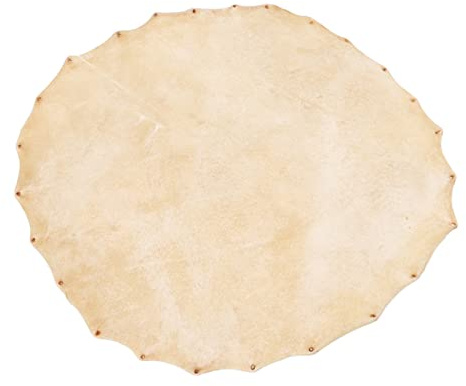 Trommelfell aus Ziegenleder, 36 Cm, Flaches, Rundes Stück für Bongo-Schamanen-Trommeln, Djembe, Ersatzteile und Zubehör