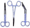 Set di forbici da infermiera foglie blu – forbici per bendaggi – forbici per infermiere – forbici per primo soccorso – forbici mediche – regalo di cura