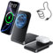 Wireless Charger, Magnetic Foldable Travel Fast Charging Station Stand for iPhone 16 15 14 13 12 Series, iPhone Wireless Mag-Safe Charger Dock for AirPods 3/2/Pro 2/Pro