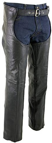 Milwaukee Leather Herren Lkm5722-black-42 Lkm5722 Chaps Dual Comfort Leder Schwarz, 42