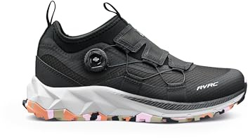 RevolutionRace Ease Walking Shoes Dam, Vandringsskor med Fitgo-system, Black/Pink, 36