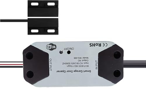 Irfora Controller per Apertura Porta Garage WiFi SmartLife, Monitoraggio in Tempo Reale, Controllo Vocale, Controllato da, Programmazione, Compatibile con Alexa/Home (Spina europea)