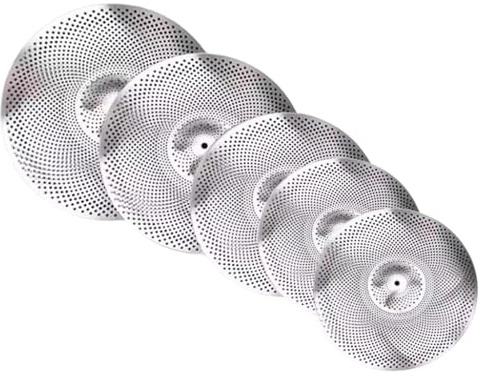 QUXVUIS Juego completo de platillos silenciosos. Incluye 14 Hi Hat, 16