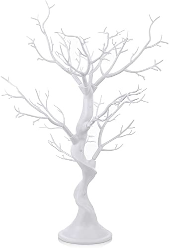 Sziqiqi 58cm Arbre de Pâques Blanc: Arbre de Paques Centre de Table pour Boule Decoration - Arbre Decoratif Interieur pour Mariage Fête Anniversaire Noël Bapteme Oeuf de Paques a Decorer
