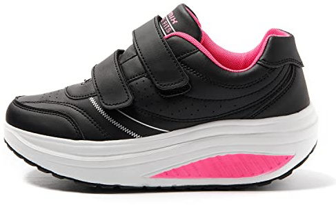 JOMIX Zapatillas Deportivas Mujer Basculantes Sneakers Zapatos Mecedores Cómodos Adelgazar Caminata Tenis Running Jogging Fitness