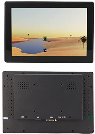 UBEF Monitor IPS da 10,1 Pollici, Monitor Touch Screen da 10,1 Pollici Impermeabile IP65 1280x800 per la Casa (Spina UE)