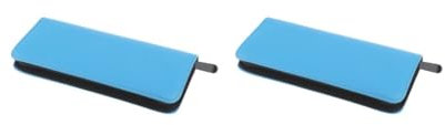 Juego de 2 tijeras de pelo de poliuretano, bolsa de herramientas de peluquería para mascotas, funda azul