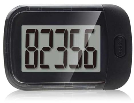 3D Walking Pedometer, Simple Digital Step Counter with Removable Clip and Lanyard, Accurate Pedometers for Steps with Large LCD Display, Outdoor Activities Fitness Tracker, for Elder Kids Men Women