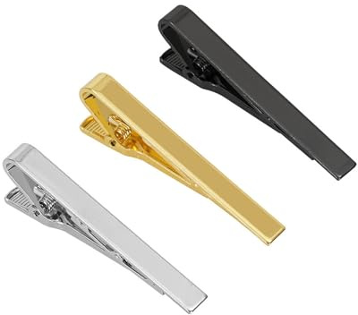 ZAMXHUG Krawattennadeln für Herren - 3 pcs Klassisch Krawattenspange Stilvoll Krawattennadel Set für Herren Alltag Hochzeit Jubiläum Geschäft