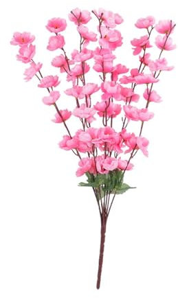 YAPAILANG 7 tenedores de flores artificiales para decoración de jardines y patios al aire libre