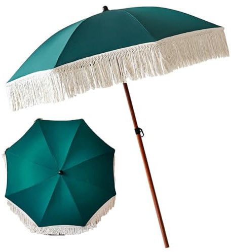 VLKLPZAHAK 160cm Strandschirm Kleiner Sonnenschirm Für Sand Wasserdichter Gartenschirm, Sonnenschirm Für Balkon Tragbare Marktschirme