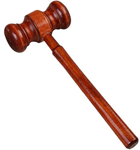 NihaoWXM Mazo Juez Martillo de Juez Martillo de Madera y Bloque for subasta de Juez Abogado para Juez, subasta