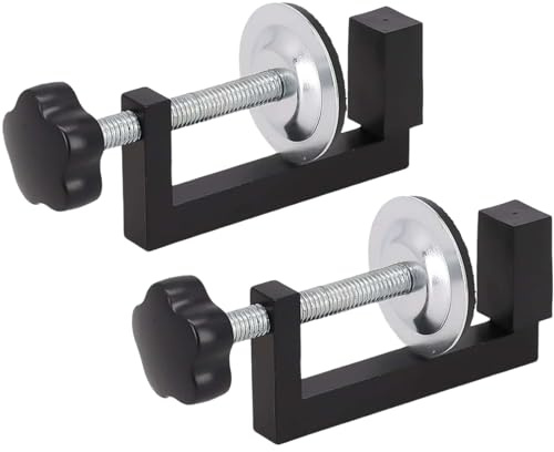 2 Pcs Adjustable G Clamps for Woodworking, Small Screw Table Clamps for Carpentry DIY, Universal Metal Bench Clamps for Wood, Plastic, and Craft Projects