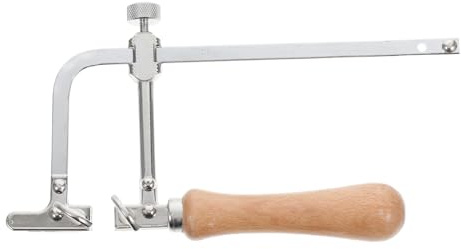 SEWACC Scie à Chantourner Versatile avec Tension Réglable Cadre Acier Robuste et Manche Ergonomique pour Découpe Précise et Confort Prolongé