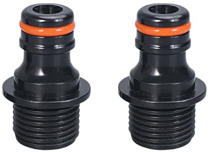 2Pcs Faucet Adapter for Tap Connector Water Hose Joiner Fittings Pipe Easy Installation Washing Machine Connectors Quick Install Hose Coupling