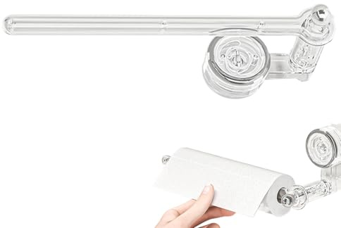 Porta Carta da Cucina a - Supporto per Rotolo da Cucina e Bagno da Parete | Gancio Dispenser per Pellicola per Top Mobili Casa