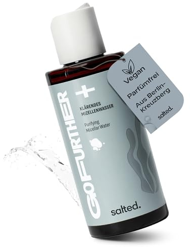 salted. Klärendes Mizellenwasser | 150 ml | Bekämpft Pickel und Unreinheiten | Gesichtswasser mit Salicylsäure und Zink PCA | Talgregulierend | Für ölige & Mischhaut | Parfümfrei | Vegan