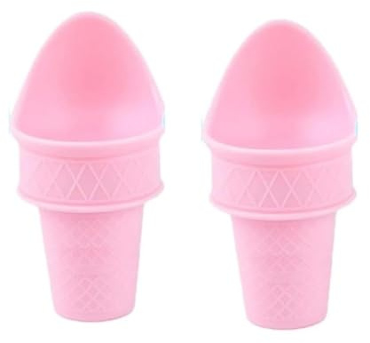Flaroey Juego de Herramientas para Helados y Paletas, Cuchara para Helado, Juego de Miniconos de Cuchara Reutilizables, Horneado de Galletas de Plástico de Buen Agarre A