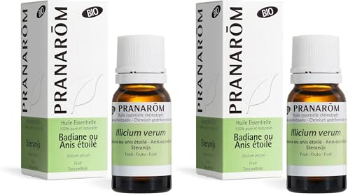 PRANARÔM - Anís Estrellado - Aceite Esencial Illicium Verum - 10ml. (Paquete de 2)