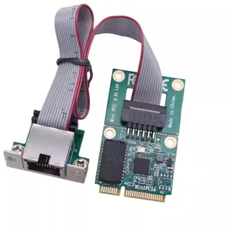 chenyang Adaptador de red inalámbrico Mini PCI-E a RJ45, adaptador de tarjeta de red Gigabit Ethernet de 2,5 G para Win XP/7/8/10/Linux/Vista/MacOS
