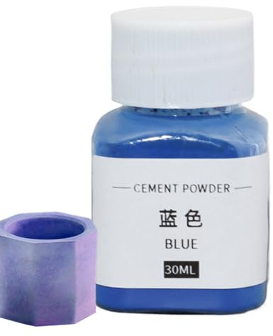 Concrete Pigment - Oxide Cement Colour Powder, 30 ml Non-Fading Pigments in Black, Red, Blue & Green, Vibrant DIY & Professional Cement, Gypsum, And Concrete Colouring for Creative Projects, Crafts