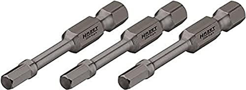 Hazet Schlag-, Maschinenschrauber-Torsions-Bits 2204SLG-5/3 ∙ Sechskant 6,3 (1/4 Zoll) ∙ Innen-Sechskant Profil ∙ Schlüsselweite: 5 ∙ Abmessung: 50, 1 Stück