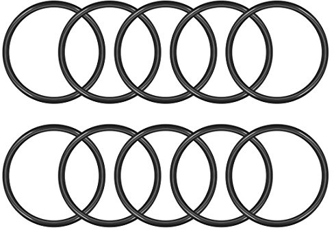 sourcing map 10 Stück O Ringe 53mmx60mmx3,5mm Dichtungsringe Rund Gummi Dichtung O Ring Seals NBR Unterlegscheibe für Wasserhahn Spülventile Waschbecken Duschablauf Hydraulik Rohrschlauch