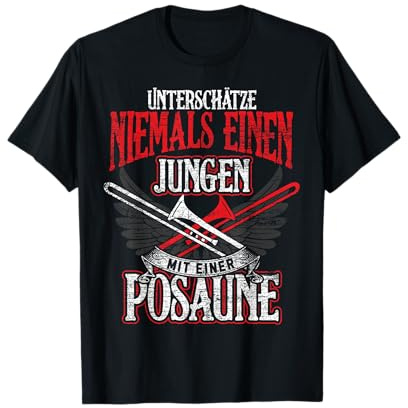 Geschenk Posaunenspieler Orchester Blasmusik Kinder Posaune T-Shirt