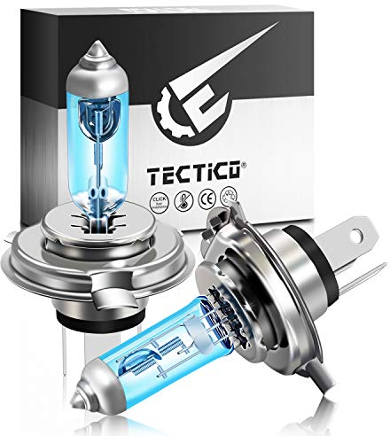 TECTICO HS1 PX43t Halogen Birne 12V 35W Warmweiß +130% Ultra Heller Auto Motorrad Fernlicht Abblendlicht Lampe Ersatz, 2 Stücke