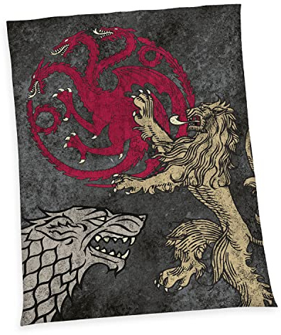 Herding Game of Thrones, Soffice Coperta Plaid Wellsoft, 150 x 200 cm, 100% Poliestere, Wellsoft