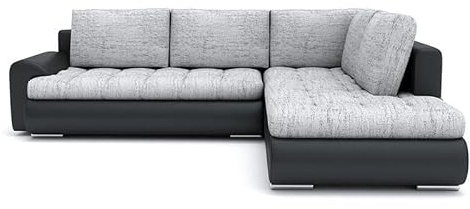 Wohnlandschaft Tokio V mit Schlaffunktion! Best Wohnlandschaft! Eckcouch mit Bettkasten! HIT! (LAWA 09 + Soft 11 RECHTS)