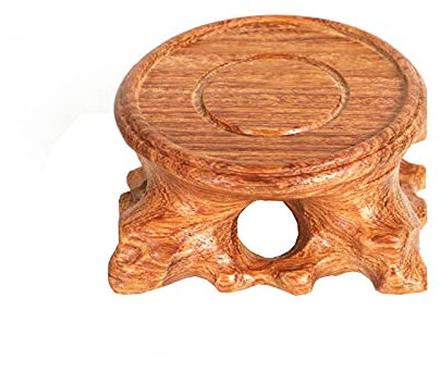 Vasen Ständer Hölzerne Vase Basis Weinlese runde Form aus Holz Teekanne Basis Ausstellungsstand, Hauptdekoration Ausstellungsstand Ornament Basis aus Holz Buddha Statue Basis Bonsai Display Basis